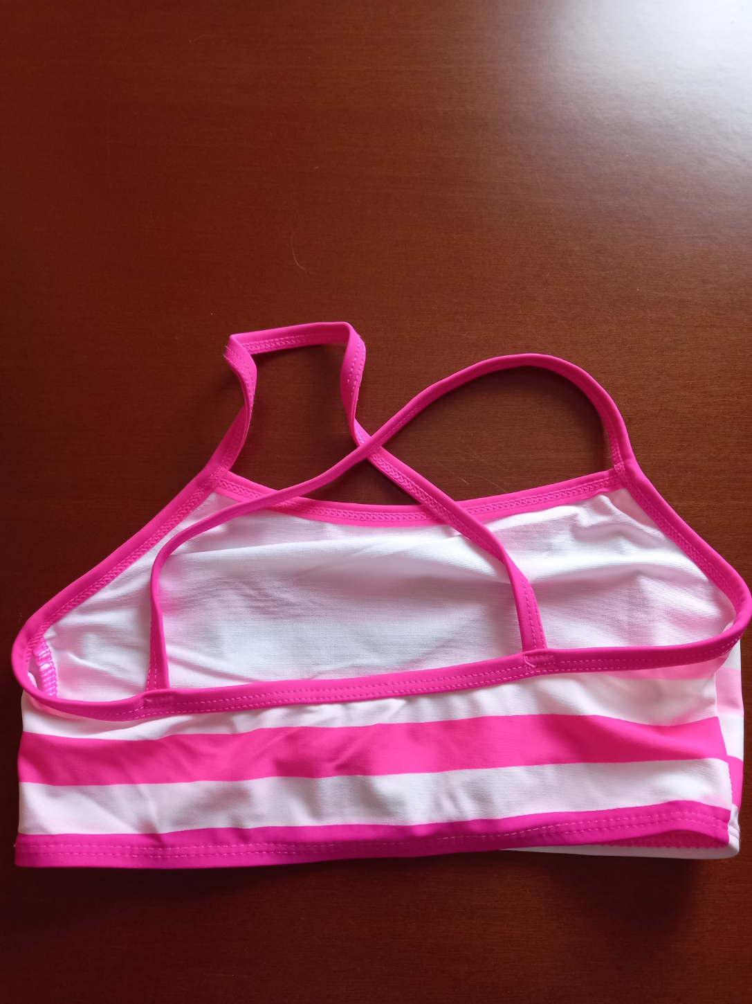 Mädchen Bikini, rosa-weiß gestreift, Größe 134/140, Top Zustand in 39446 Staßfurt (Sachsen-Anhalt)