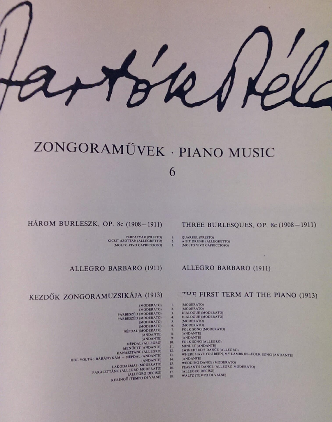 Béla Bartók - Piano Music: Three Burlesques etc LP Schallplatte in Kassel  (Hessen)
