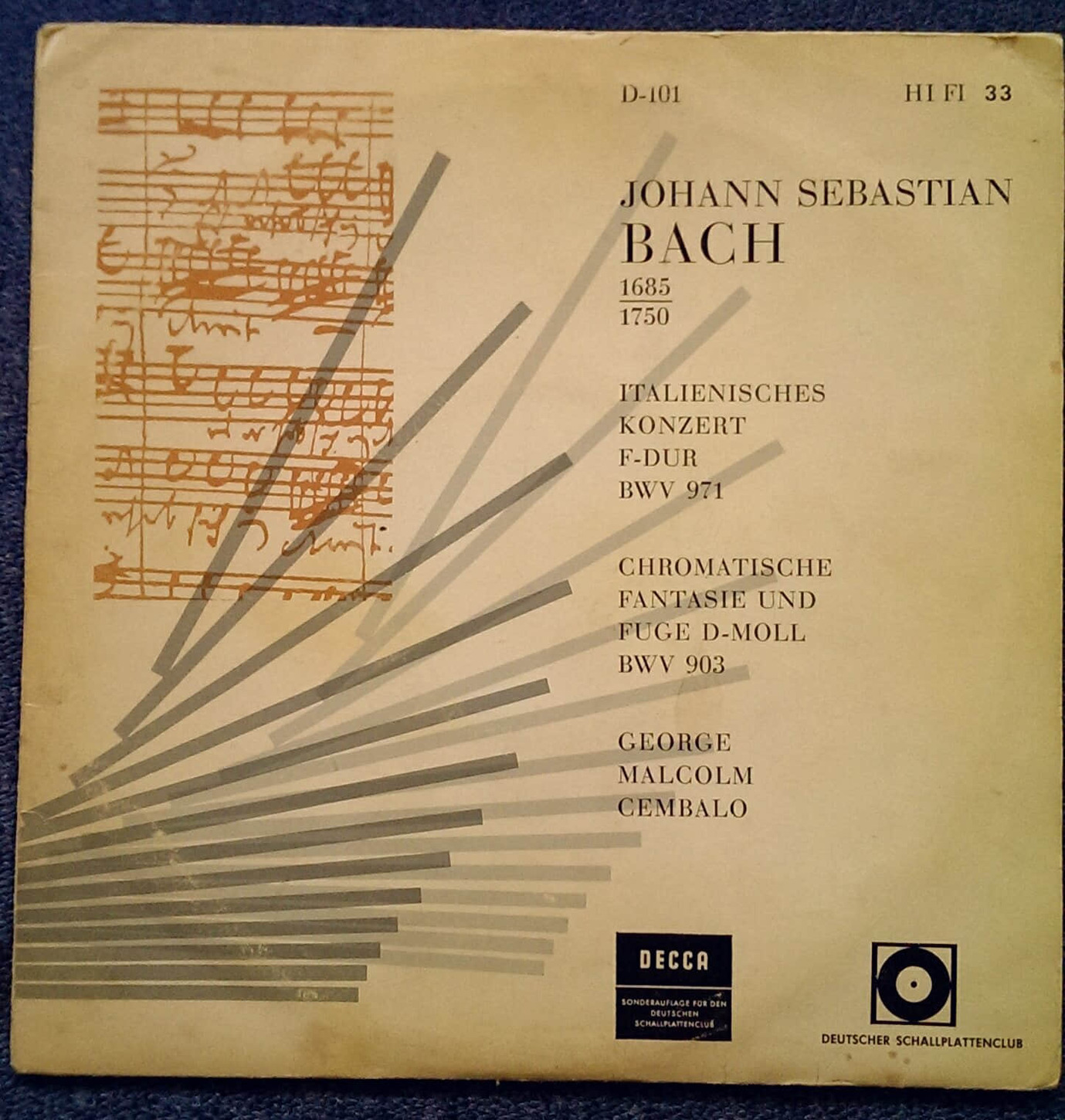 Bach: Italienisches Konzert, Chromatische Fantasie LP Schallplatte in Kassel  (Hessen)
