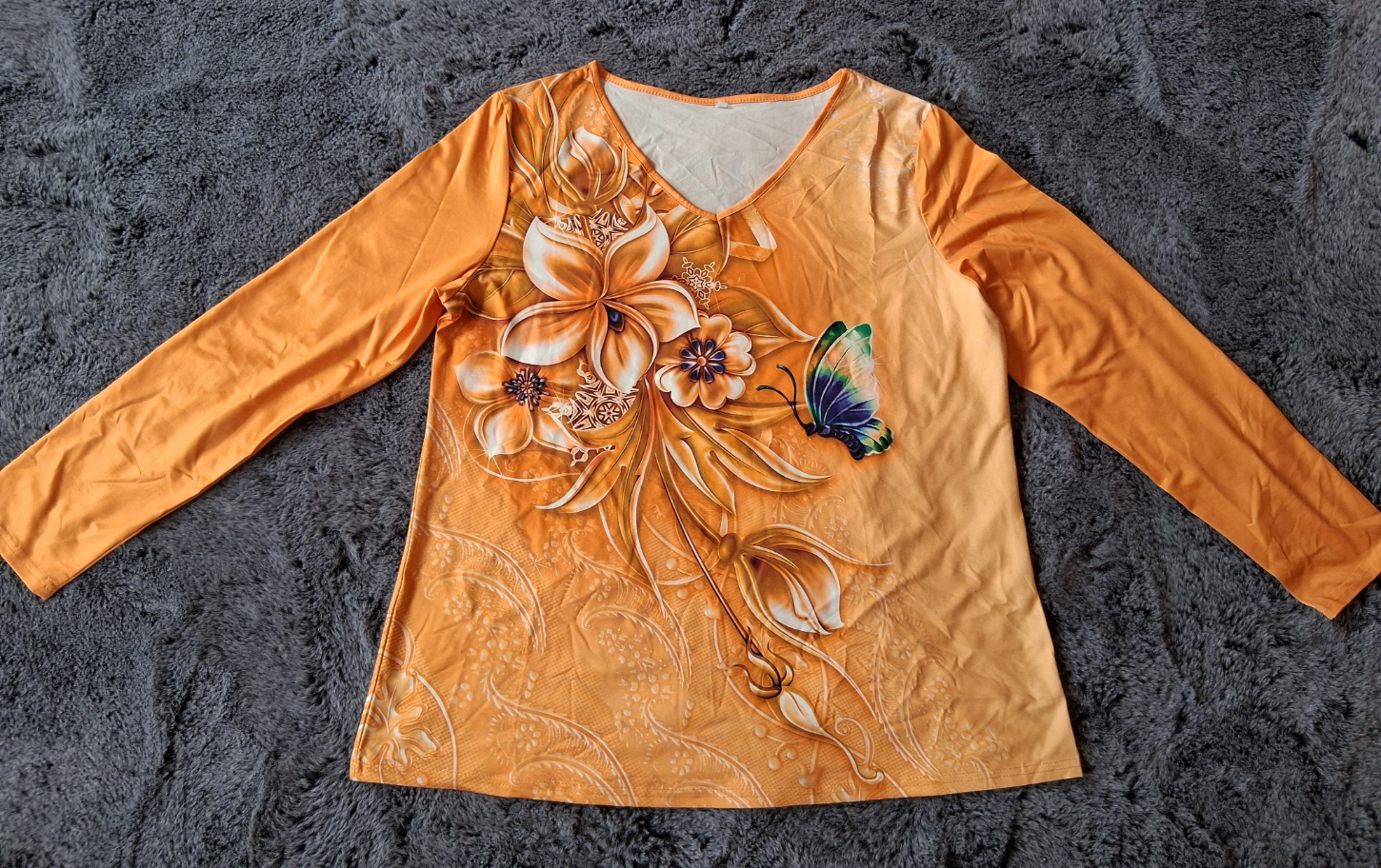 Schönes Damen Langarmshirt in Orange Größe XXL in 39446 Staßfurt (Sachsen-Anhalt)