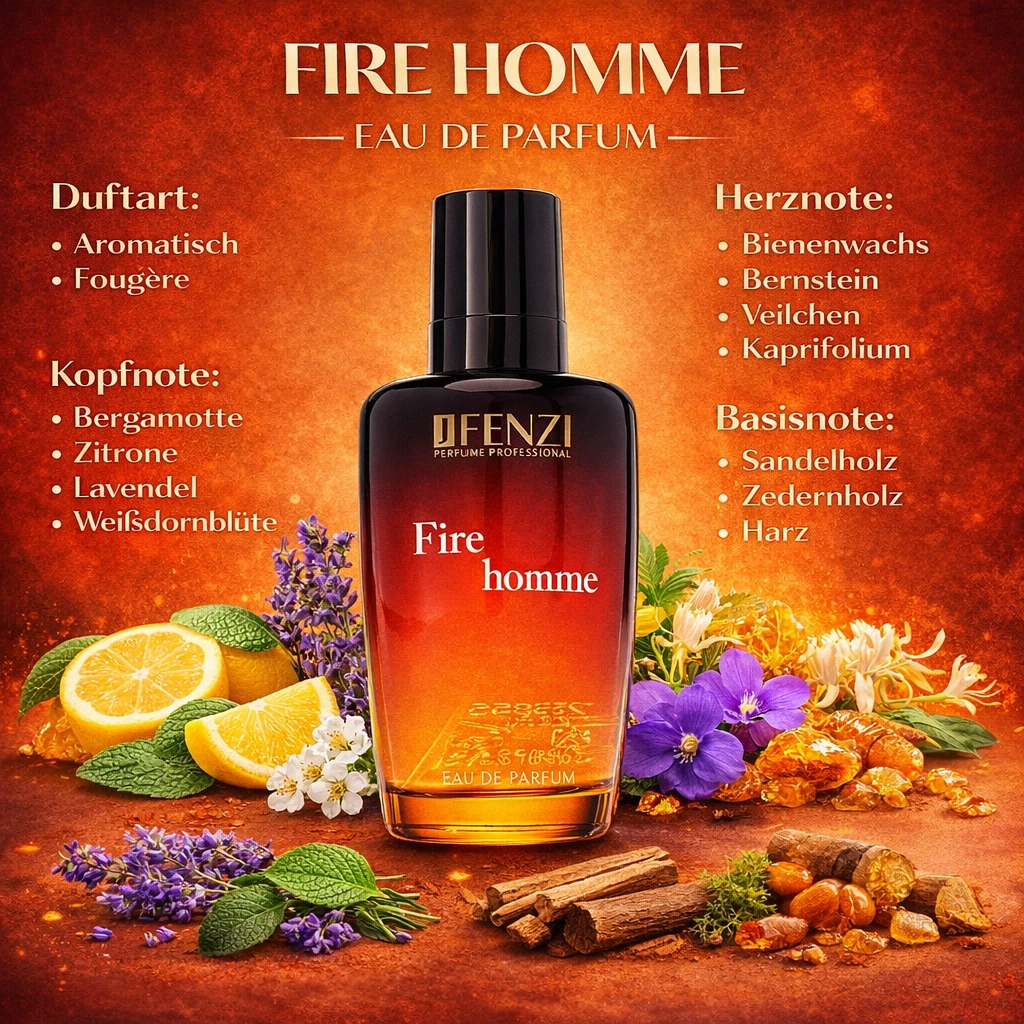 DFENZI Fire Homme EdP 100 ml. NEU in 65203 Wiesbaden (Hessen)