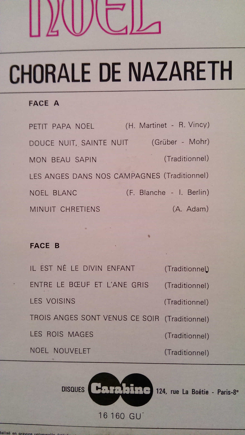 Chorale De Nazareth Joyeux Noel LP Schallplatte in Kassel  (Hessen)