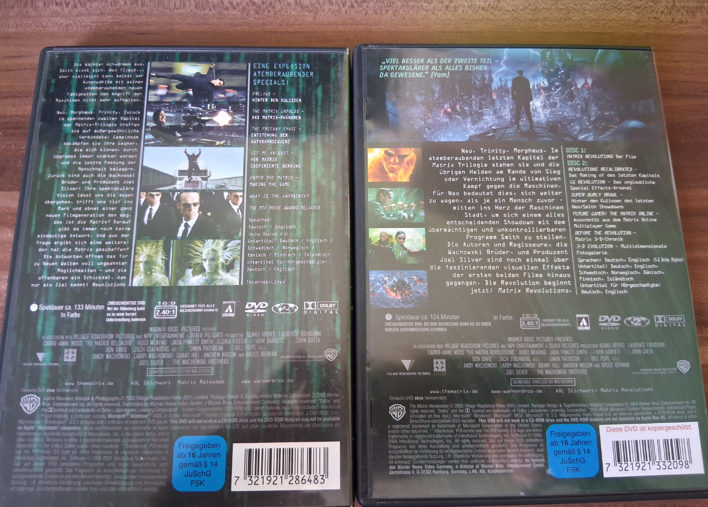 2 Matrix Filme im Set in 39446 Staßfurt (Sachsen-Anhalt)