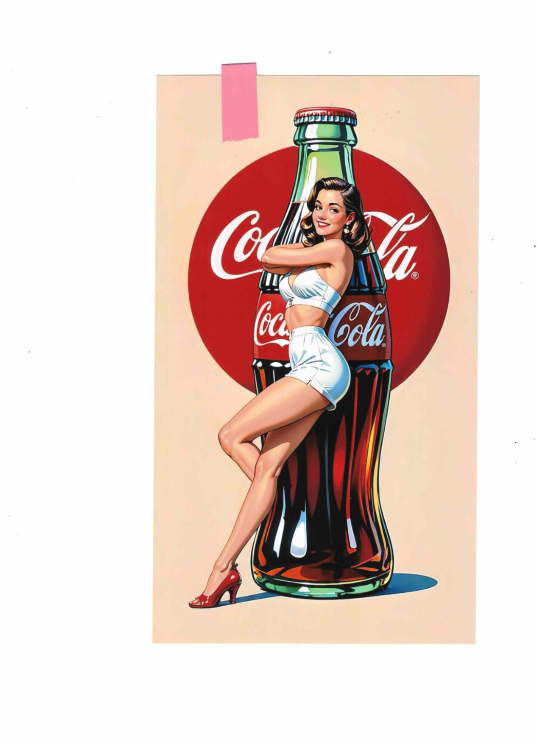 Miss Coca-Cola in Hochglanz auf Fotopapier in 56479 Oberrod u.a. (Rheinland-Pfalz)