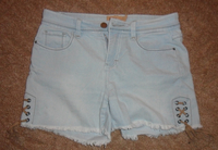 Schöne Damen Franzen Jeans Shorts Größe 38 in Staßfurt  (Sachsen-Anhalt)