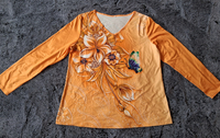 Schönes Damen Langarmshirt in Orange Größe XXL in 39446 Staßfurt (Sachsen-Anhalt)